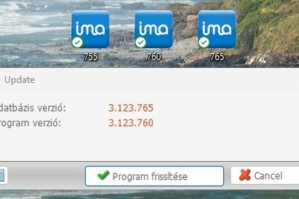 IMA frissítések időzítése / kezelése