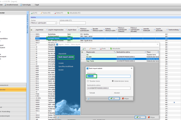 IMA frissítési leírás 3.123.781-785